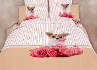 Twin Size Duvet Cover Sheets Set, Cutie Pie