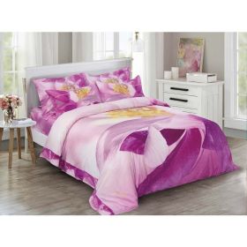 Duvet Cover Set, King Size Floral Bedding, Dolce Mela - June DM703K