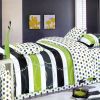 Blancho Bedding - [Green Olive] 100% Cotton 3PC Duvet Cover set (Twin Size)(Comforter not included)