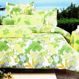 Blancho Bedding - [Field of Spring] 100% Cotton 5PC Comforter Set (Full Size)