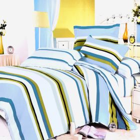 Blancho Bedding - [Cool Summer Tea] 100% Cotton 4PC Comforter Set (Twin Size)