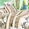 Blancho Bedding - [Beige Deer Totem] 100% Cotton 4PC Comforter Set (Twin Size)