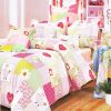 Blancho Bedding - [Pink Heart] 100% Cotton 5PC Comforter Set (King Size)