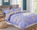 Kaufman Lily floral 100% Cotton Purple Comforter Set