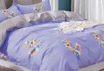 Kaufman Lily floral 100% Cotton Purple Comforter Set